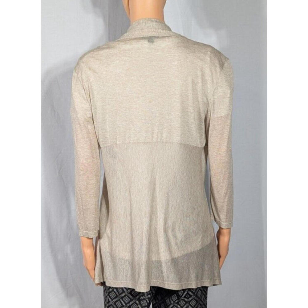Lafayette 148 Light Wrap Cardigan Size Med New York Camel WorkWear Resort - Picture 3 of 8